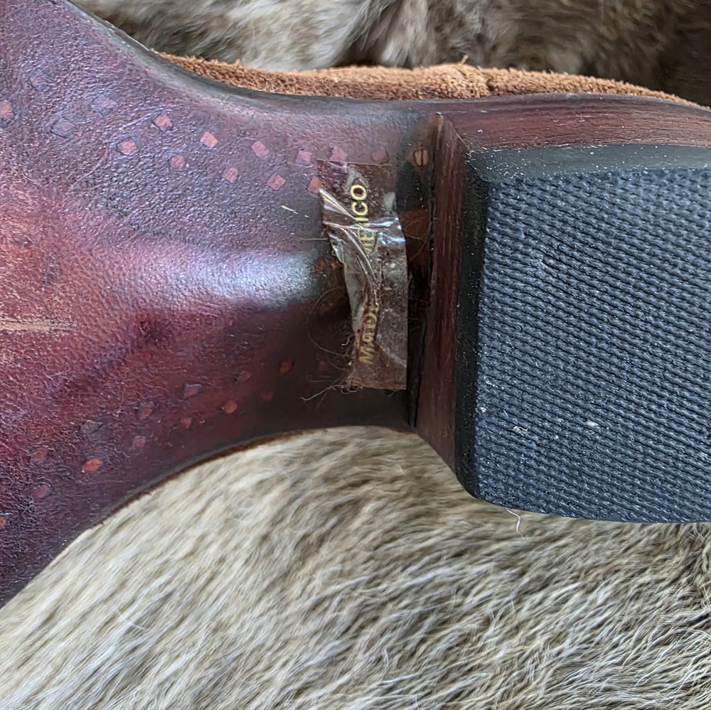 Heritage Boot Company - Womens Suede Western Cowboy Boots - Picture 8 of 10